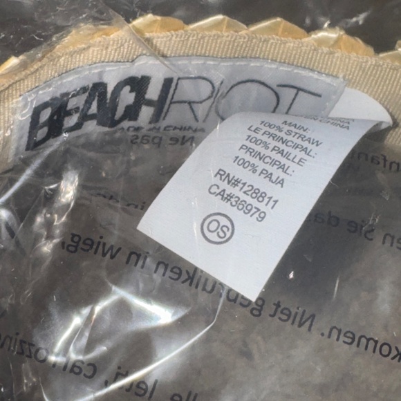 NEW Beach Riot Straw Visor NWT Sealed - Picture 4 of 4